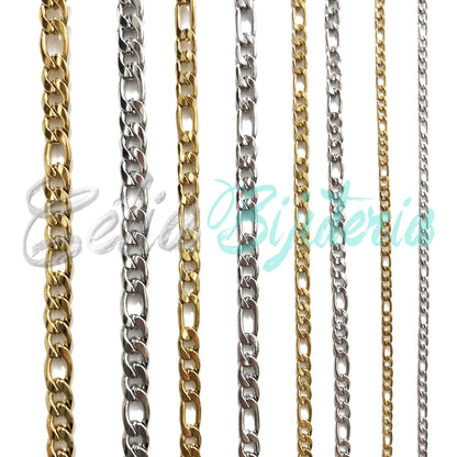 Corrente ao metro de Aço Inox- Figaro