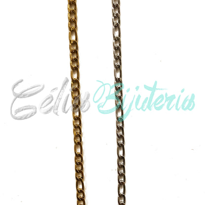 Corrente ao metro de Aço Inox- Figaro