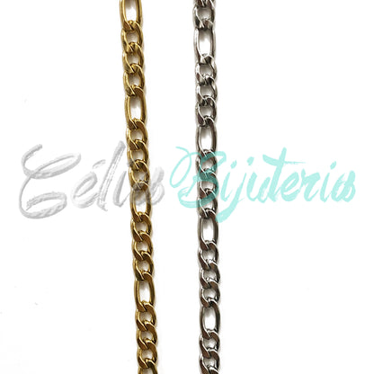 Corrente ao metro de Aço Inox- Figaro