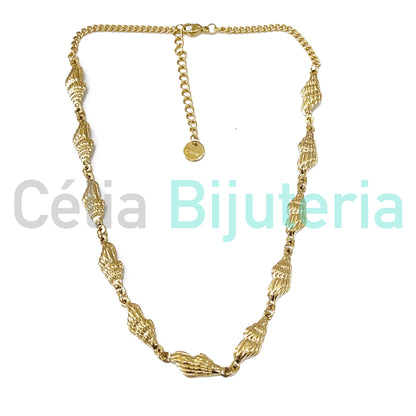 Steel Necklace - shells