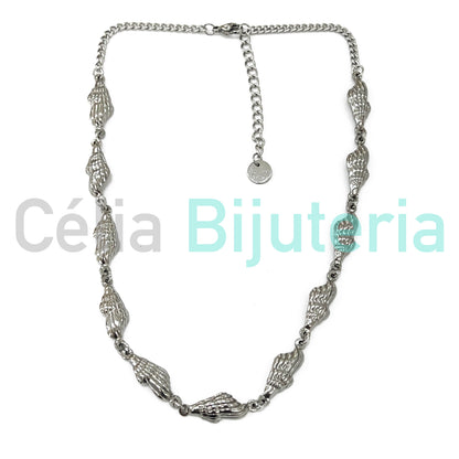 Steel Necklace - shells