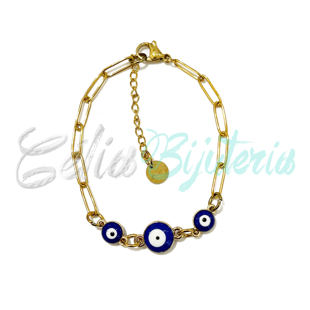 Pulsera Acero - Ojo Turco