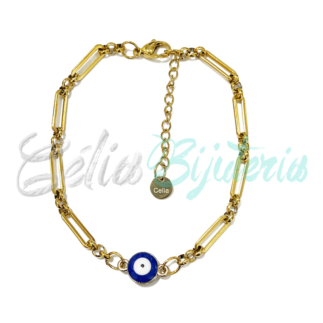 Pulsera Acero - Ojo Turco