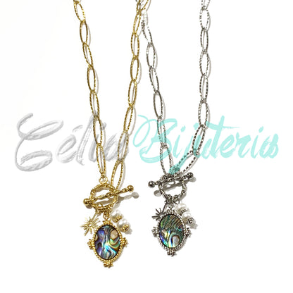 Colar de Aço com medalha de aço