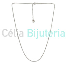 Cargar imagen en el visor de la galería, Collar Simple de Acero - Malla Portuguesa
