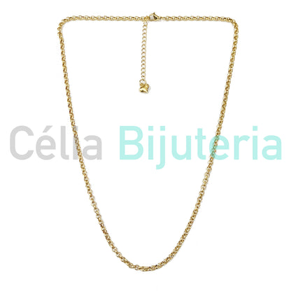 Colar de Aço Simples - Malha Portuguesa