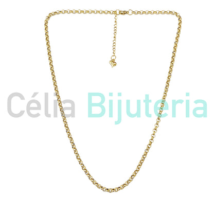 Colar de Aço Simples - Malha Portuguesa