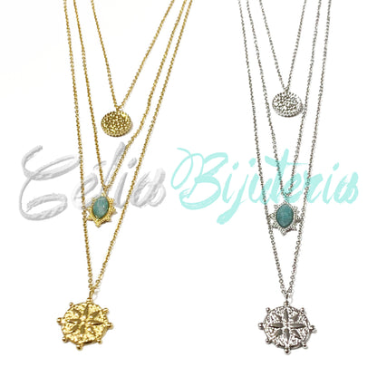 带钢牌的钢制项链