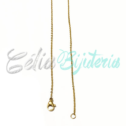 Colar de Aço Simples (Oval Achatado) COM EXTENSÃO - 10 unidades