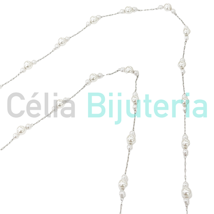 Fios para Óculos/Máscaras de Aço com Pérolas