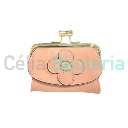 Poly-Leather Wallet - flower