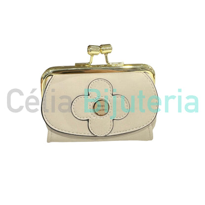 Poly-Leather Wallet - flower