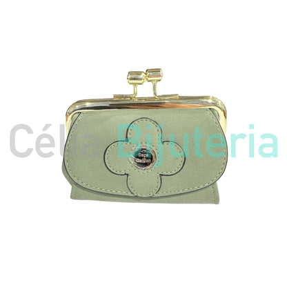 Poly-Leather Wallet - flower