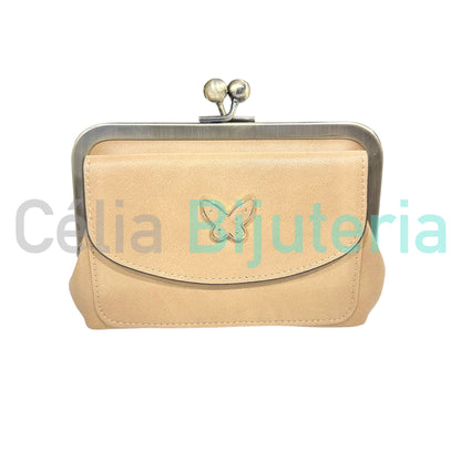 Poly-Leather Wallet - Butterfly