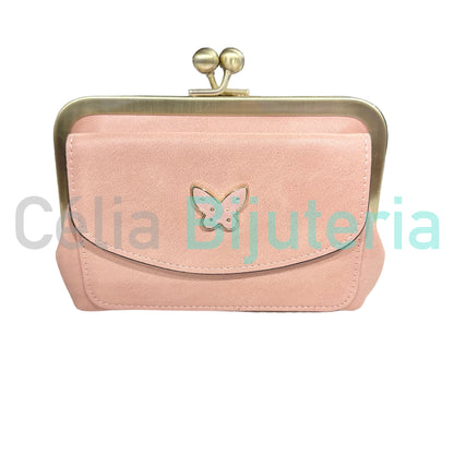 Poly-Leather Wallet - Butterfly