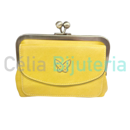 Poly-Leather Wallet - Butterfly