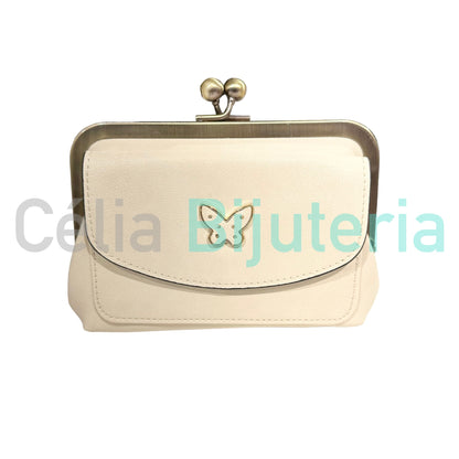 Poly-Leather Wallet - Butterfly