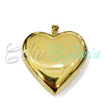 Steel Medal - Heart (Large)