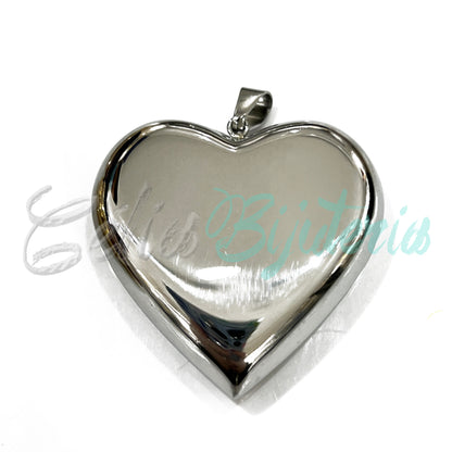 Steel Medal - Heart (Large)