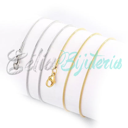 不锈钢蛇形圆领简单项链