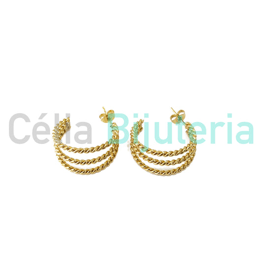 Pendiente de aro de acero - 25 mm