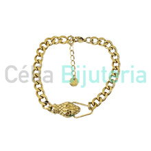 Cargar imagen en el visor de la galería, Collar / Pulsera de Acero - cabeza de serpiente
