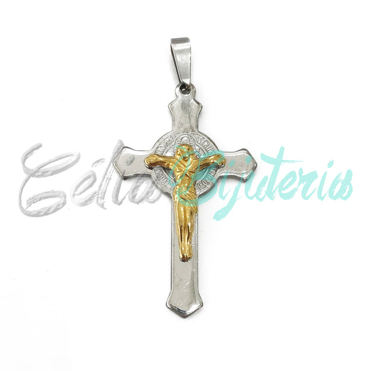 Medalha de Aço - crucifixo