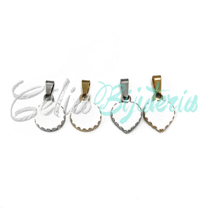 Medalha de Aço - com verniz branco