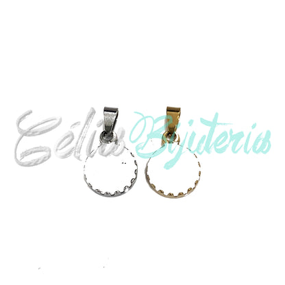 Medalha de Aço - com verniz branco