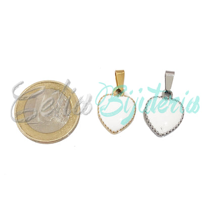 Medalha de Aço - com verniz branco