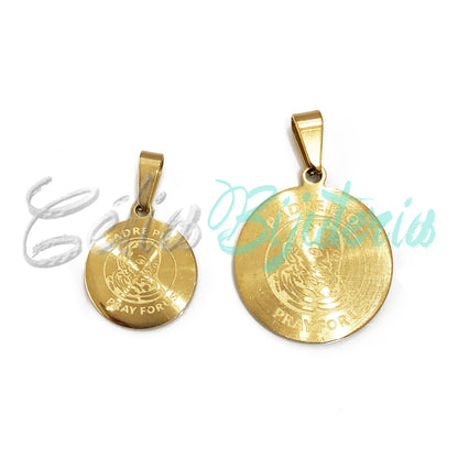 Steel Medal - Father Pio