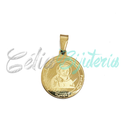Steel Medal - Father Pio