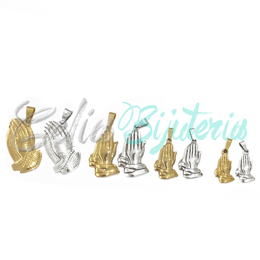 Steel Medal - praying hands