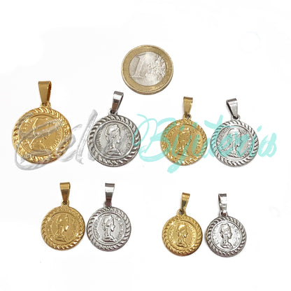 Medalha de Aço - moeda Rainha Elizabeth II