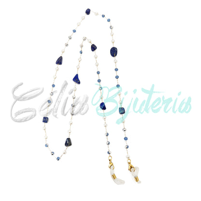 Wires for Glasses/Masks of Steel with Natural Stones