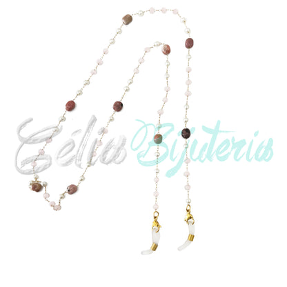 Wires for Glasses/Masks of Steel with Natural Stones