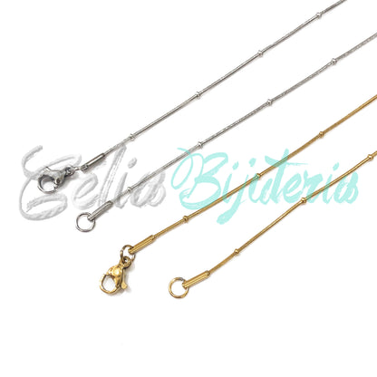 Colar de Aço Snake - bolinhas