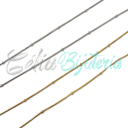 Colar de Aço Snake - bolinhas