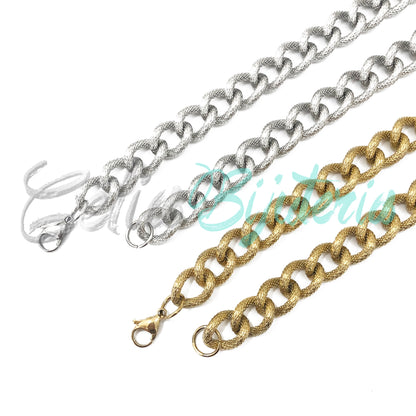 Colar de Aço com detalhes - grosso