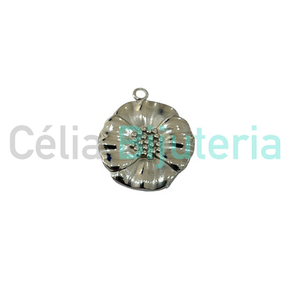 Steel Medal - flower