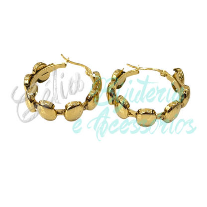 Pendientes de aro de acero