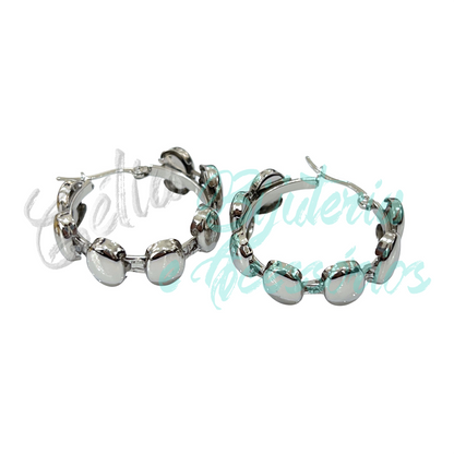 Pendientes de aro de acero