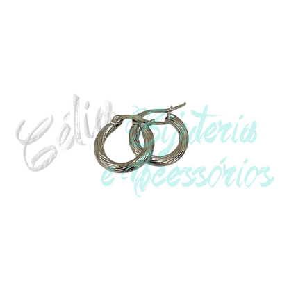 Pendientes de aro de acero - detallado