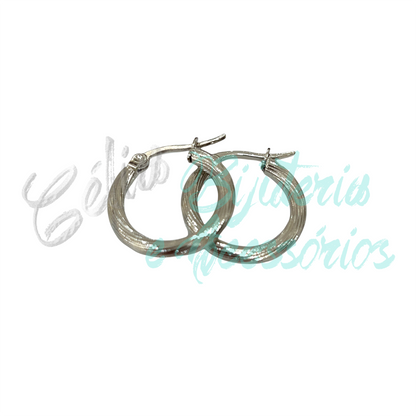 Pendientes de aro de acero - detallado