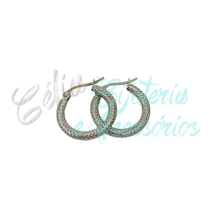 Pendientes de aro de acero - detallado