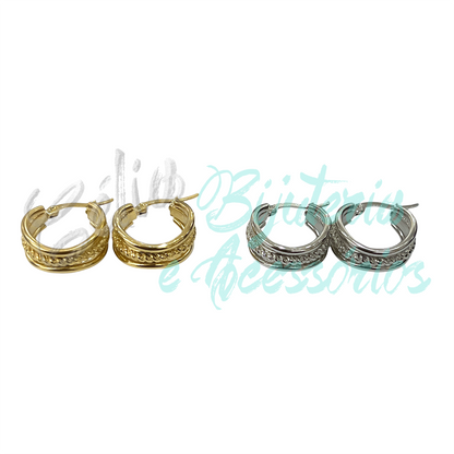 Pendientes de aro de acero