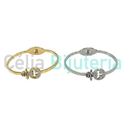 Bracelete de Aço - abelha